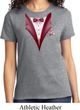 Maroon Tuxedo Ladies Shirt