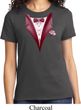 Maroon Tuxedo Ladies Shirt