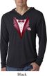 Maroon Tuxedo Lightweight Hoodie Shirt
