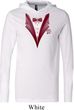 Maroon Tuxedo Lightweight Hoodie Tee