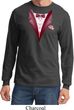 Maroon Tuxedo Long Sleeve Shirt