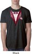 Maroon Tuxedo Mens Burnout Shirt