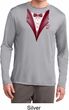 Maroon Tuxedo Mens Moisture Wicking Long Sleeve Shirt