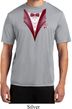 Maroon Tuxedo Mens Moisture Wicking Shirt