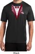 Maroon Tuxedo Mens Moisture Wicking Shirt