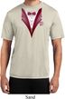 Maroon Tuxedo Mens Moisture Wicking Shirt