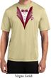 Maroon Tuxedo Mens Moisture Wicking Shirt