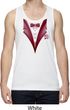Maroon Tuxedo Mens Moisture Wicking Tanktop