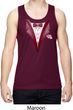Maroon Tuxedo Mens Moisture Wicking Tanktop