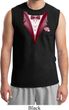Maroon Tuxedo Mens Muscle Shirt