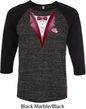 Maroon Tuxedo Mens Raglan Shirt