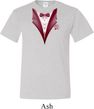 Maroon Tuxedo Mens Tall Shirt