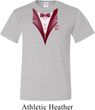 Maroon Tuxedo Mens Tall Shirt