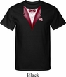 Maroon Tuxedo Mens Tall Shirt