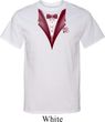 Maroon Tuxedo Mens Tall Shirt