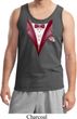 Maroon Tuxedo Mens Tank Top