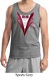 Maroon Tuxedo Mens Tank Top