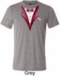 Maroon Tuxedo Mens Tri Blend Crewneck Shirt