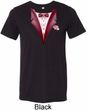Maroon Tuxedo Mens Tri Blend Crewneck Shirt