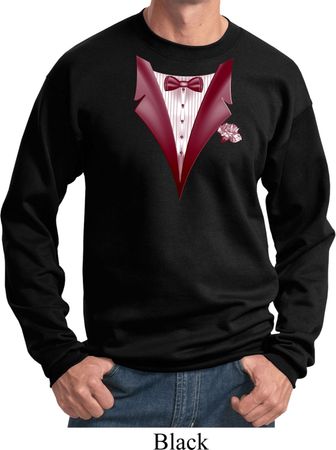 Maroon Tuxedo Sweatshirt