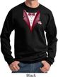 Maroon Tuxedo Sweatshirt