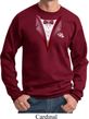 Maroon Tuxedo Sweatshirt