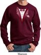 Maroon Tuxedo Sweatshirt