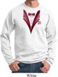 Maroon Tuxedo Sweatshirt