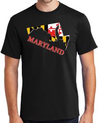 Maryland MD State Flag t-shirt - Regular, Big and Tall Sizes Maryland MD State Flag t-shirt - Regular, Big and Tall Sizes