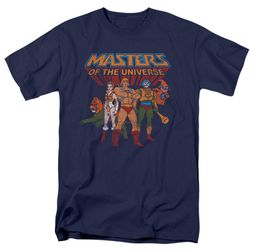 Masters Of The Universe Shirt Team Of Heroes Adult Navy Tee T-Shirt