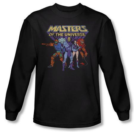 Masters Of The Universe Shirt Team Of Villains Long Sleeve Navy Tee