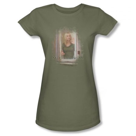 Medium Shirt Juniors Window Olive T-Shirt