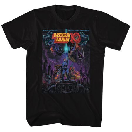 Mega Man Shirt Mega Man 10 Black T-Shirt