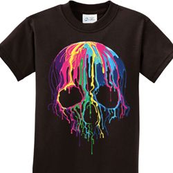 Melting Skulls Kids Halloween Shirts