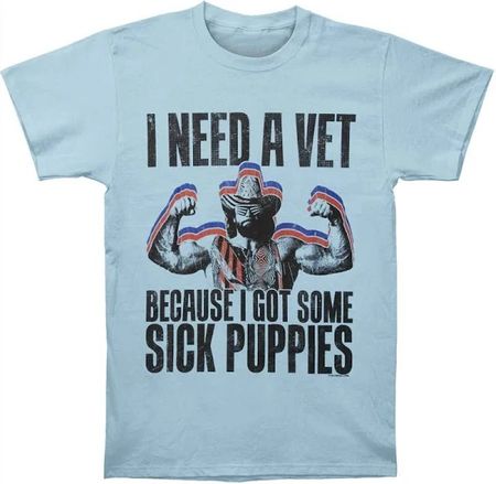 Men's Macho Man "Need a Vet" Funny Wrestling T-shirt
