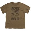 Mens AC/DC For Those About To Rock T-shirt - Safari Green