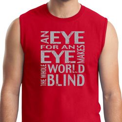 Mens An Eye for an Eye Muscle Shirt