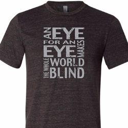 Mens An Eye for an Eye Tri Blend Tee