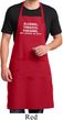Mens Apron Alcohol Tobacco Firearms ATF Full Length Apron with Pockets