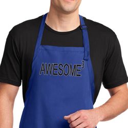 Mens Apron Awesome Cubed Full Length Apron with Pockets