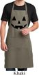 Mens Apron Black Jack O Lantern Full Length Apron with Pockets