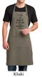 Mens Apron Black Keep Calm Grill On Full Length Apron with Pockets