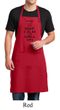 Mens Apron Black Keep Calm Grill On Full Length Apron with Pockets