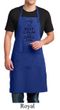 Mens Apron Black Keep Calm Grill On Full Length Apron with Pockets