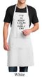 Mens Apron Black Keep Calm Grill On Full Length Apron with Pockets