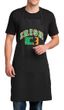 Mens Apron Distressed Irish Shamrock Full Length Apron with Pockets