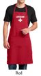 Mens Apron Distressed Lifeguard Full Length Apron with Pockets