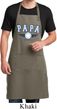Mens Apron Papa Full Length Apron with Pockets