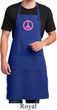 Mens Apron Pink Peace Full Length Apron with Pockets