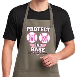 Mens Apron Protect 2nd Base Full Length Apron with Pockets Mens Apron Protect 2nd Base Full Length Apron with Pockets